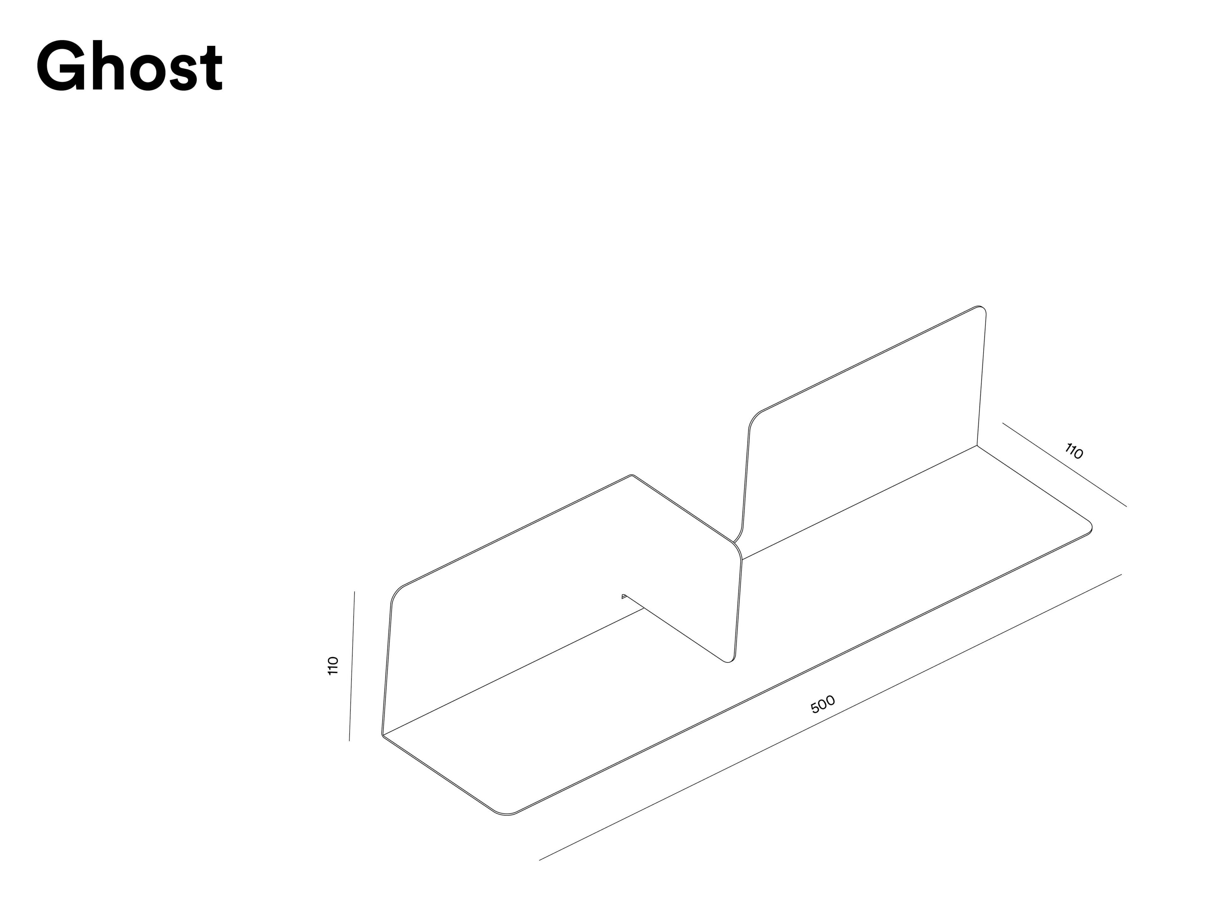 Металлическая полка D-SEGNO GHOST ARCH-00110164 - Вид №5