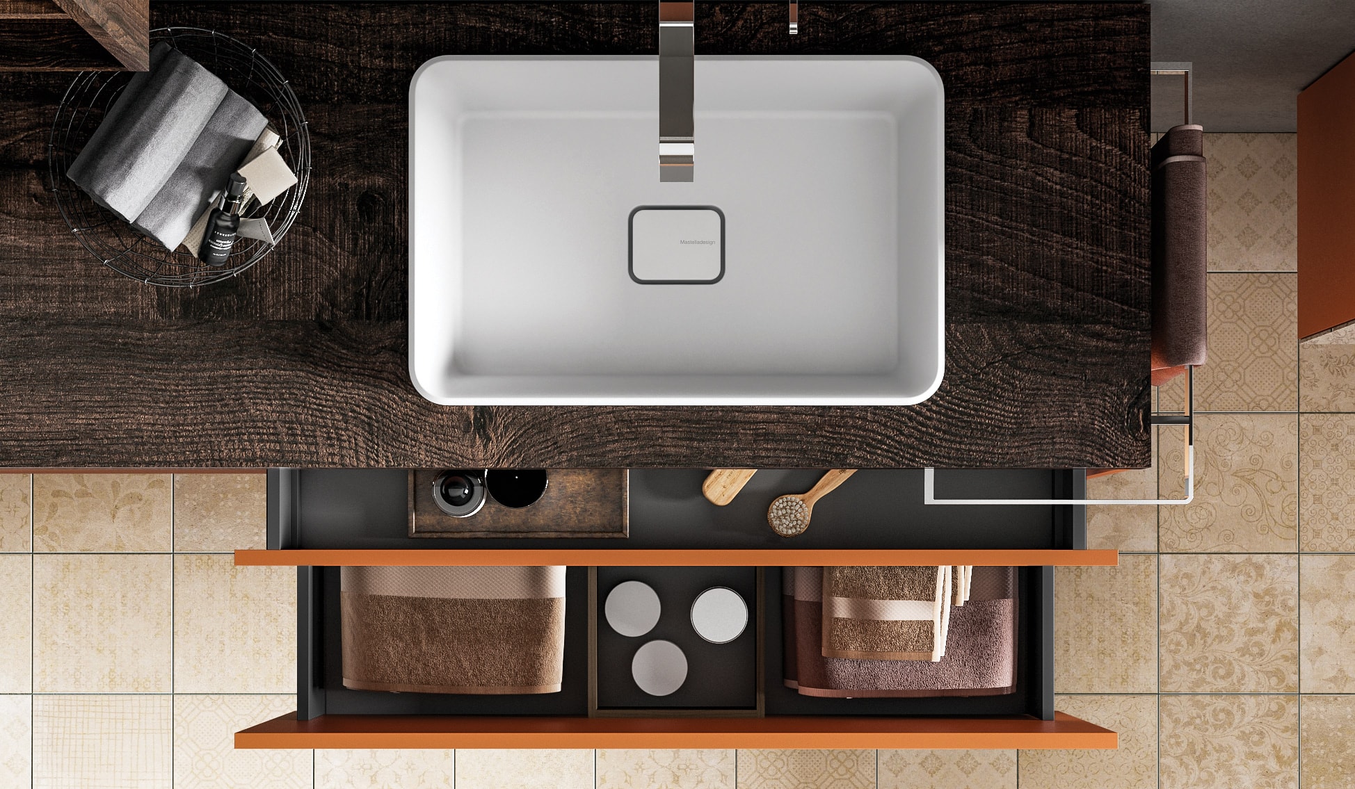 Kami 18 – 08 Mastella  Kami  Комплект мебели для ванной - Вид №1