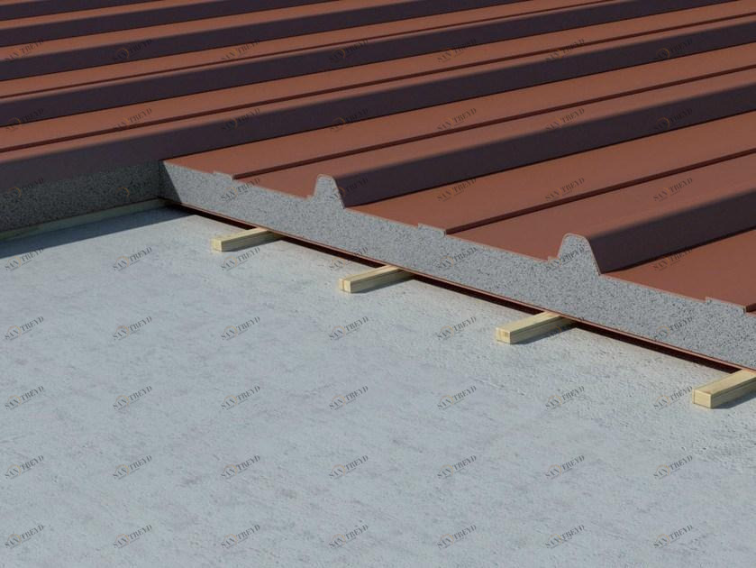 Neopor® by BASF Утепленная металлическая панель Neopor® для кровли sun-id-1400088