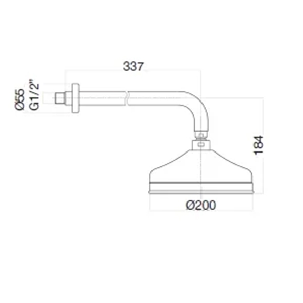 AC0015065 Верхний душ , бронза Webert Armony - Вид №1