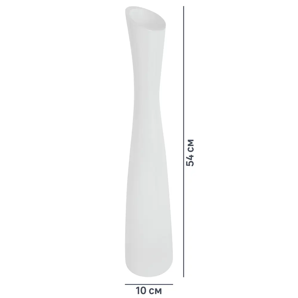 Ваза Розовая супер большая, цвет белый глянец EVIS STLM-2052892 - Вид №3