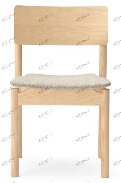 Billiani Стул ясень с обитым сиденьем Green 002