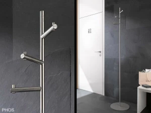 GSTH3S Вешалка для верхней одежды с 3 крючками, основание: серое. PHOS