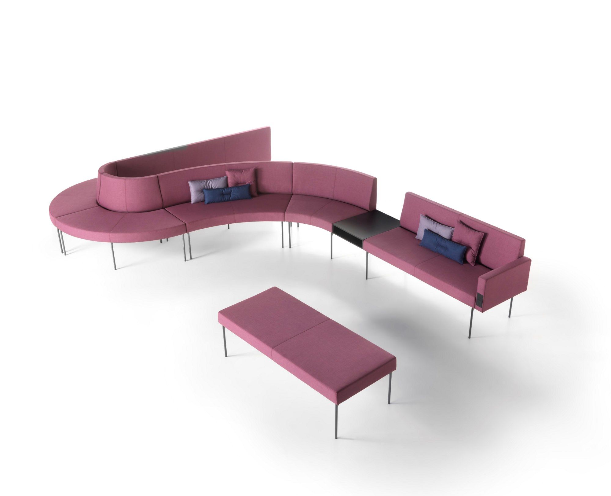 Модульная скамья из ткани со спинкой SITIA Laguna ARCH-00146120 - Вид №37