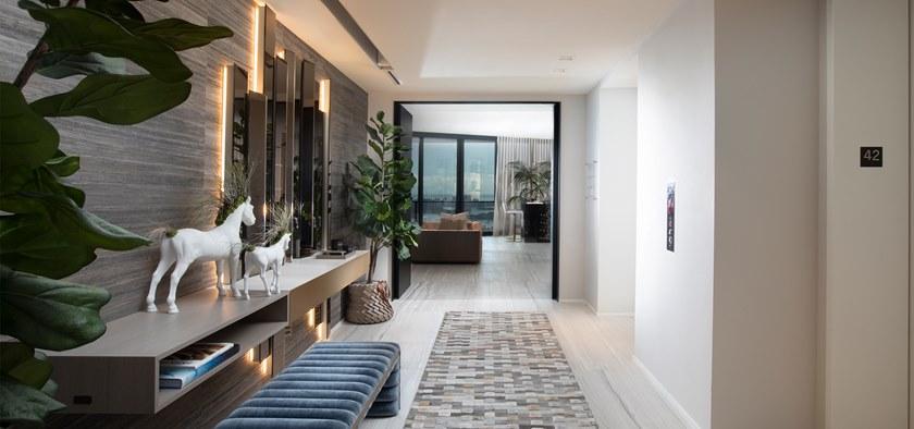 MORADA Консоль / зеркало из дерева и стекла  Drama mirco  - Вид №1