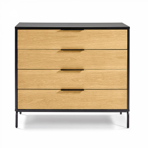 067827 Комод Savoi 100 х 90 черный La Forma Stellar