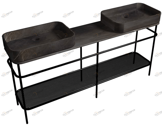 L'ANTIC COLONIAL Двойная консольная мойка из натурального камня Vintage sun-id-1483374