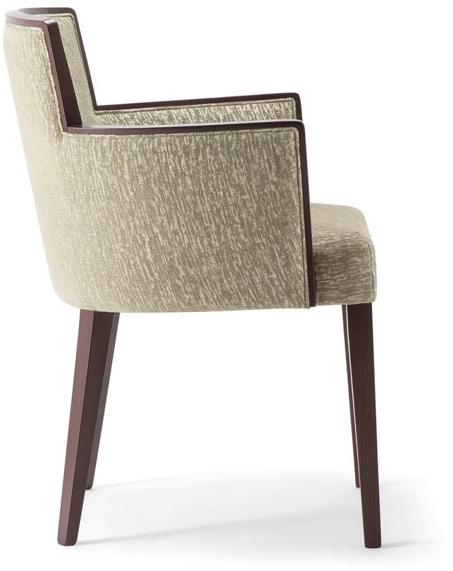 Tirolo Стул из массива дерева и ткани с подлокотниками London 016 sa - Вид №3