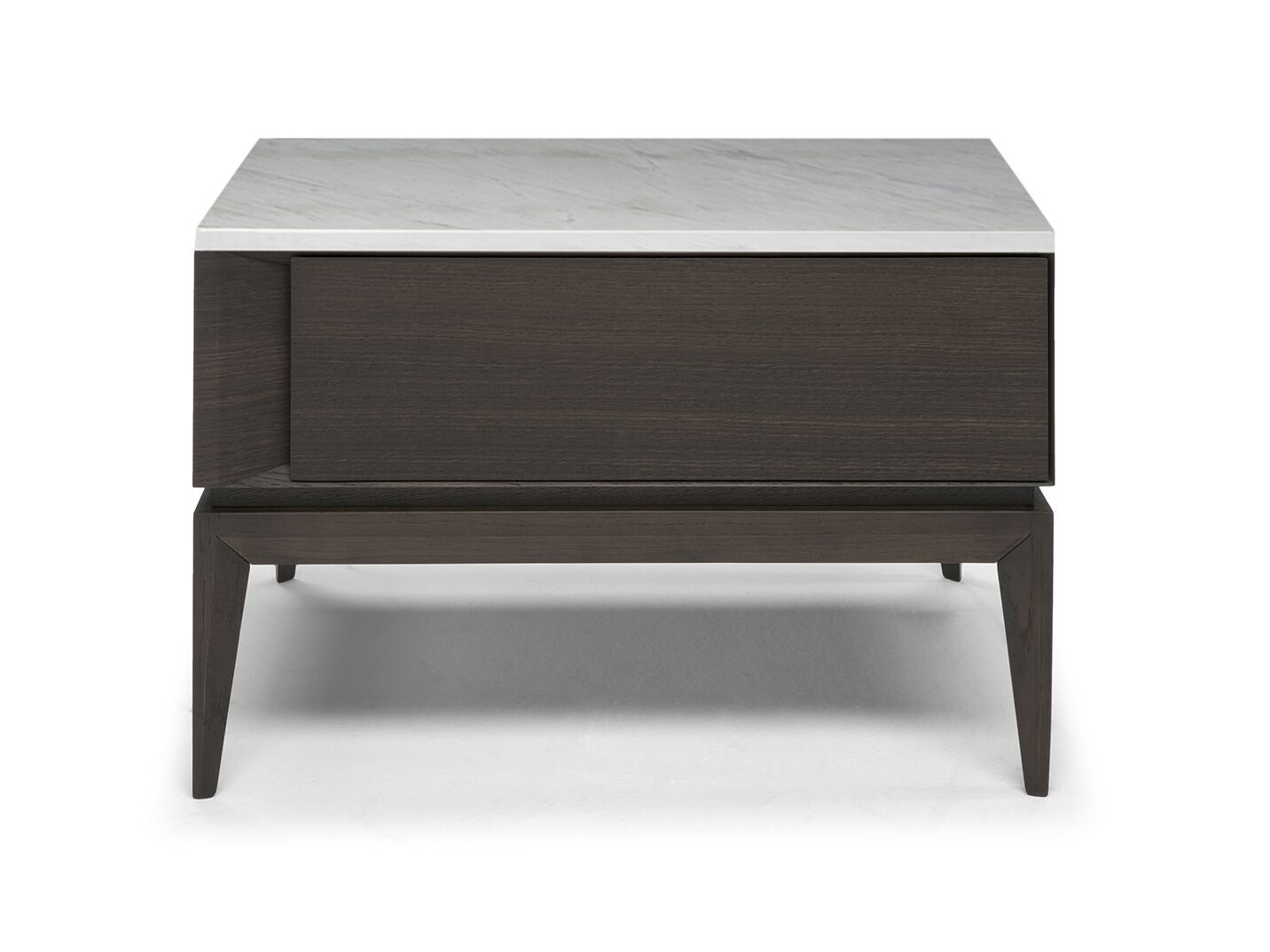 Тумбочка из дуба и мрамора Calacatta Oro Natuzzi Italia MUNARI ARCH-00147523