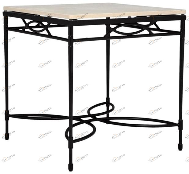 JANUS et Cie Квадратный сервисный стол из пластмассы и нержавеющей стали Amalfi sun-id-1423368