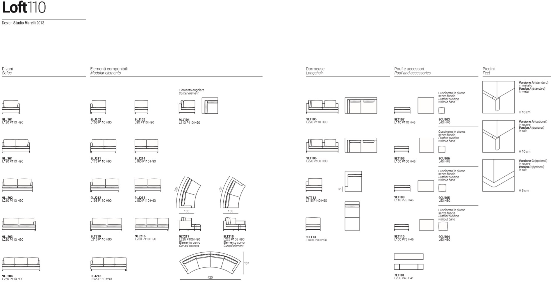 Marelli 3-х местный тканевый диван Loft sun-id-1426437 - Вид №4