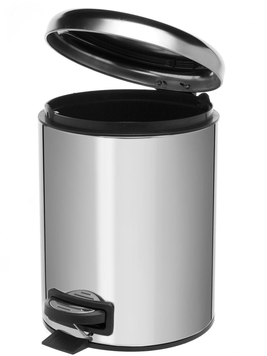 Вёдра с педалью и крышкой Pavo 5L Chrome NAVAKO 11527 - Вид №1