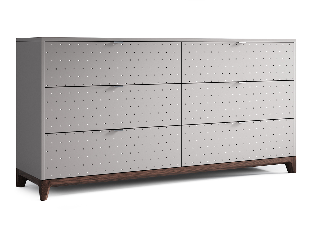 Комод для спальни с 6 ящиками серый "Гравировка 12" Case №3 THE IDEA ДИЗАЙНЕРСКИЕ 210202 Серый  - Вид №1