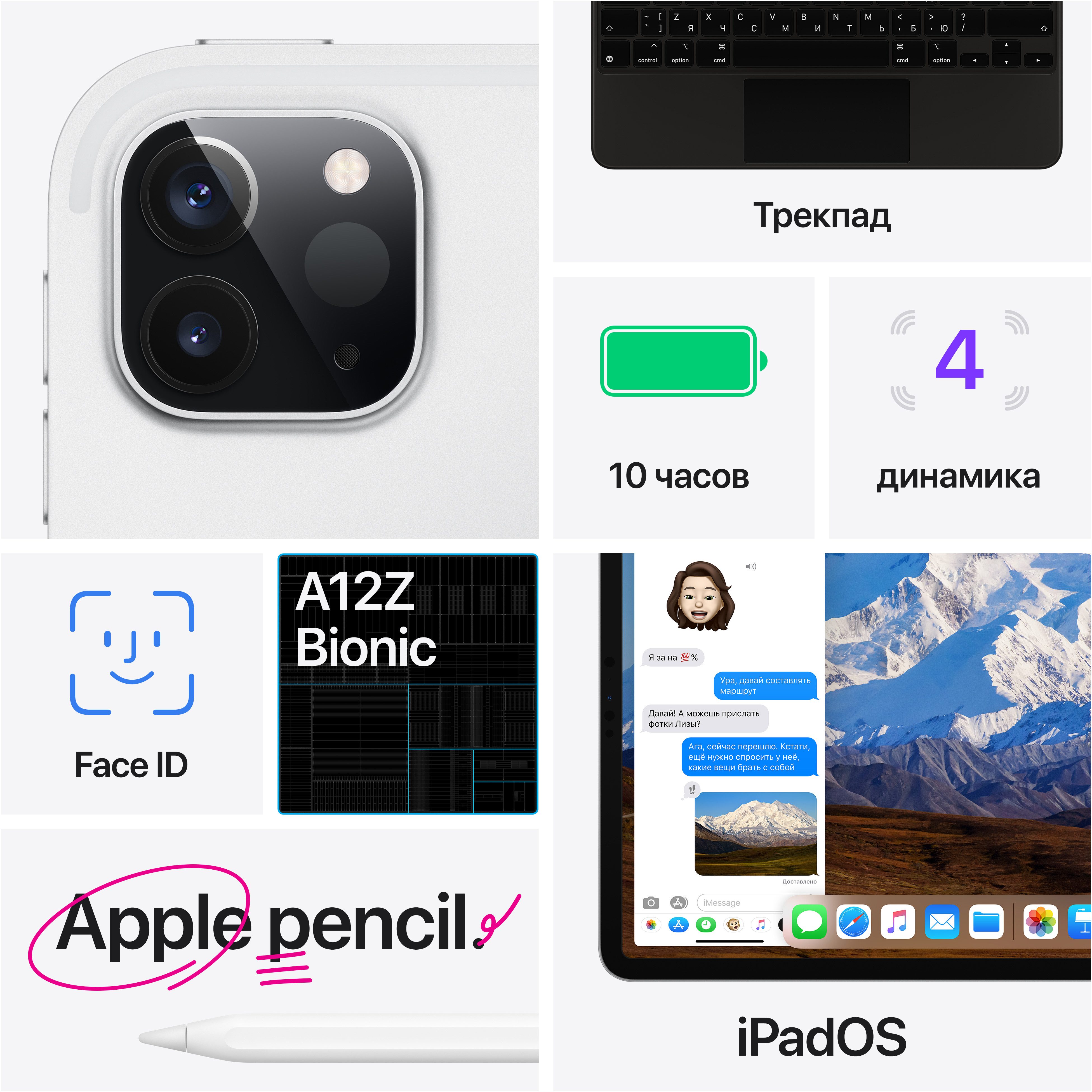 MY252RU/A 11-inch ipad pro wi‑fi 128gb - silver Apple Santreyd  - Вид №8