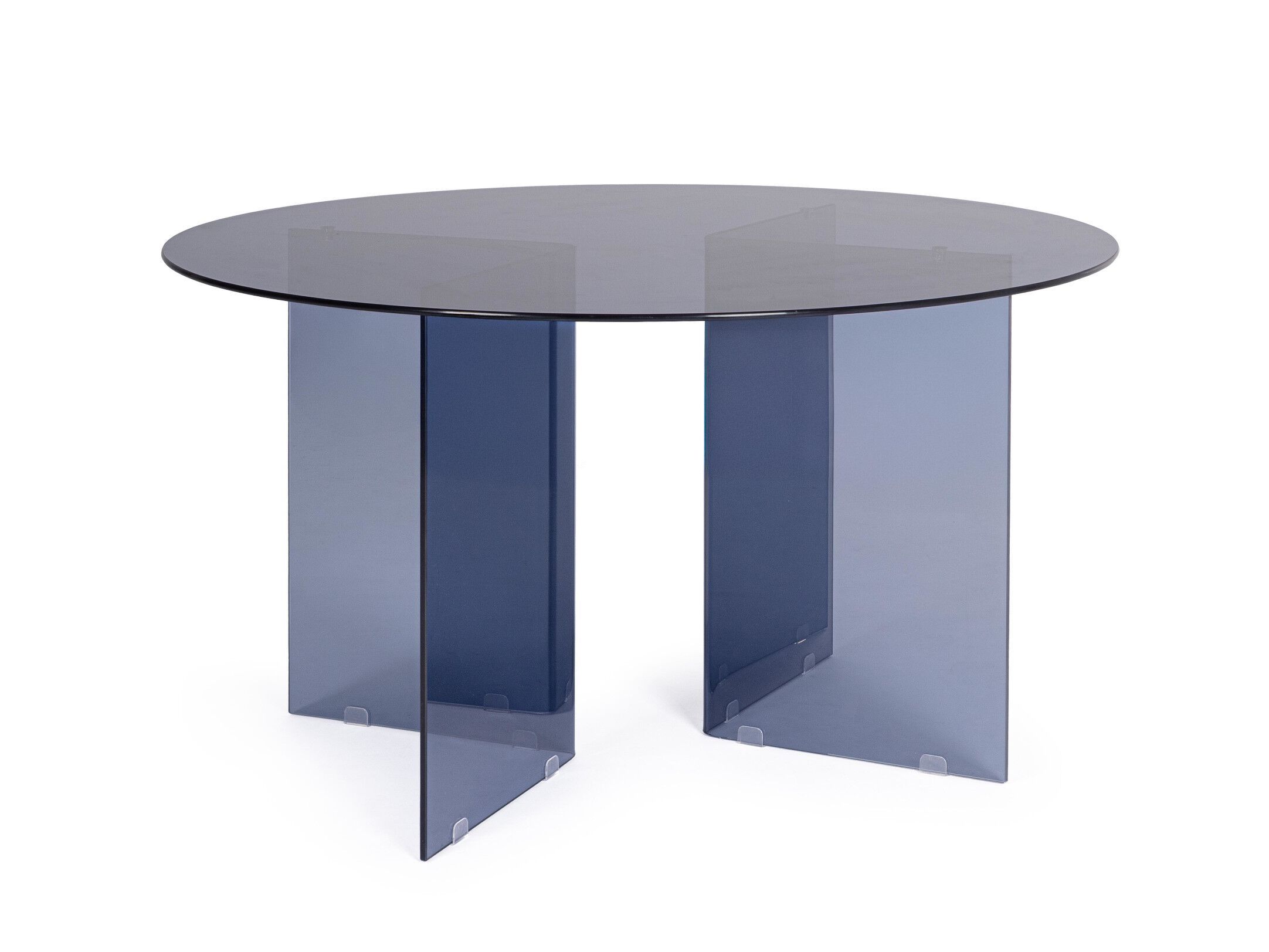 Круглый обеденный стол из закаленного стекла BIZZOTTO радужная оболочка ARCH-00152048 - Вид №2