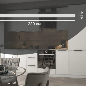 Карниз для шкафа Инта KONSENSA 220x4 см цвет белый