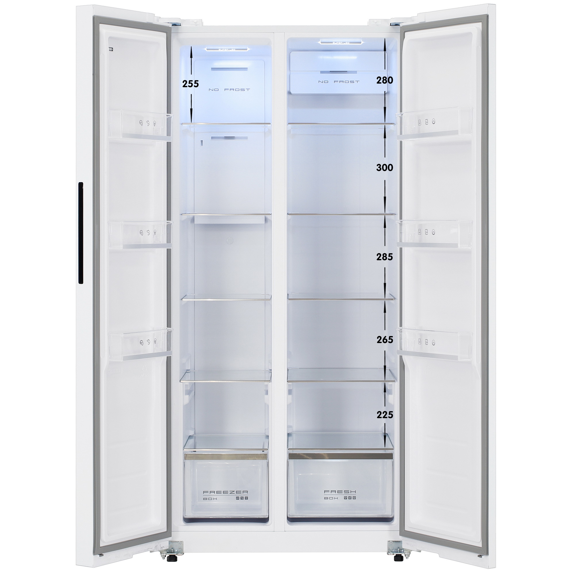 9115169 Холодильник Side by Side   DEXP SBS4-51AKA белый STDN-0151520 - Вид №1