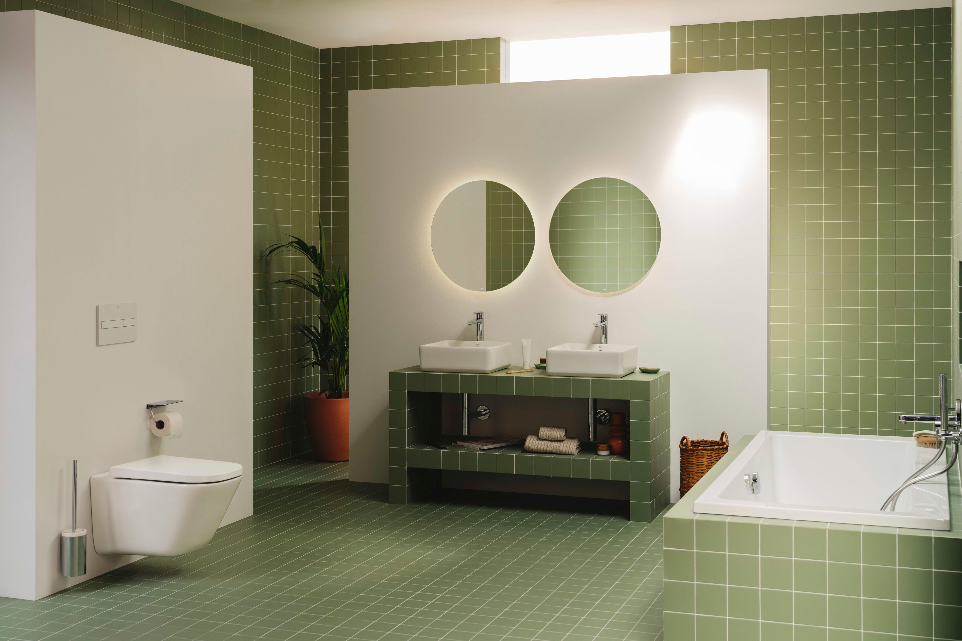 Фарфоровая столешница квадратная раковина Roca The Gap ARCH-00059294 - Вид №1