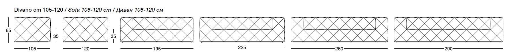 Кожаный диван capitonné Longhi Loveluxe ARCH-00066266 - Вид №5