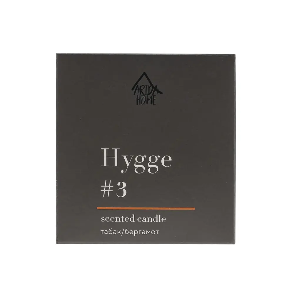 Свеча в стакане ароматизированная Arida Home Hygge N3 Табак и бергамот STLM-2135765 - Вид №5