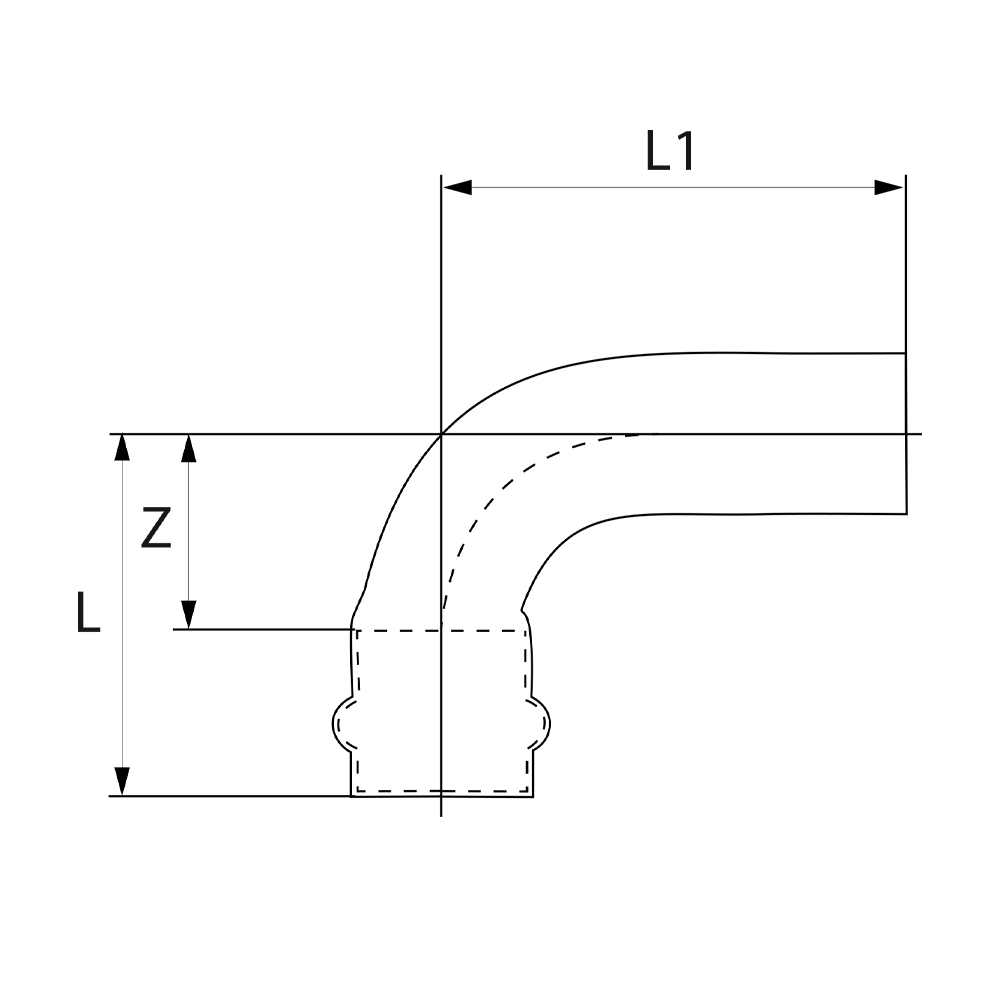 PS50010180000 Отводы Tece  - Вид №1