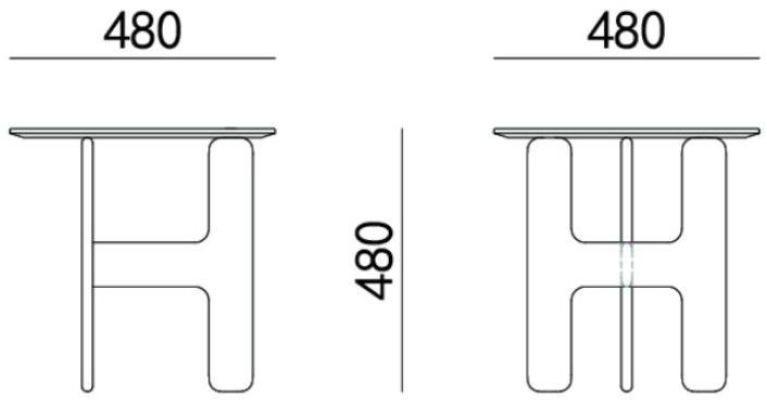 HC28 Cosmo Круглый столик из мрамора Fugue 41c021 / 41c022 - Вид №1