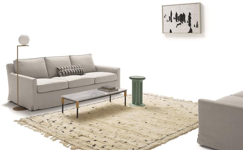 arflex Мягкий диван со съемным чехлом из 3-х местной ткани Cousy sun-id-1508605 - Вид №1