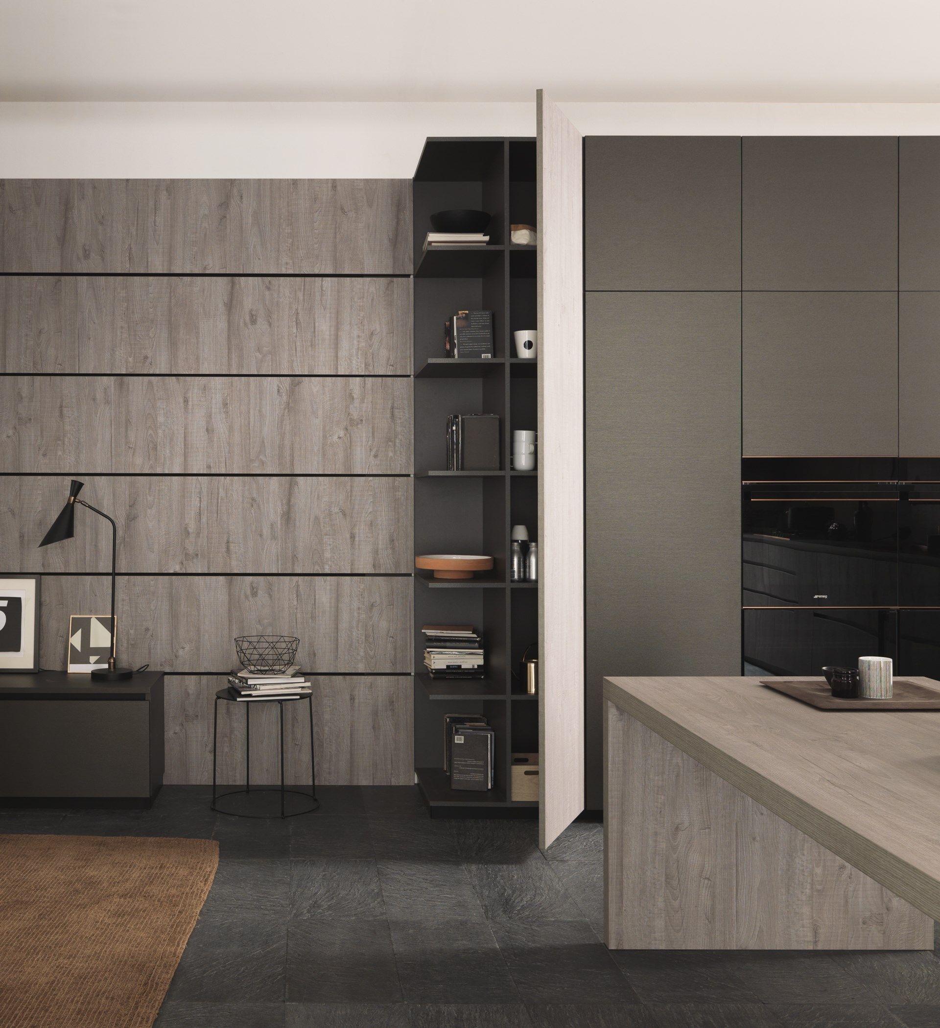 Кухня без ручек с полуостровом Floritelli Cucine ARCH-00124825 - Вид №10