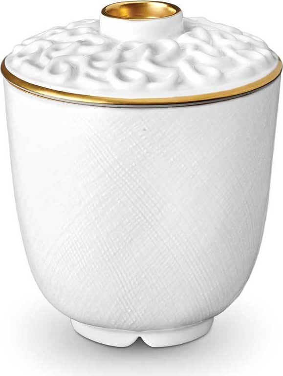 10571404 L’Objet Чашка чайная с крышкой 200мл "Династия "Хань" (золотой декор) Фарфор 