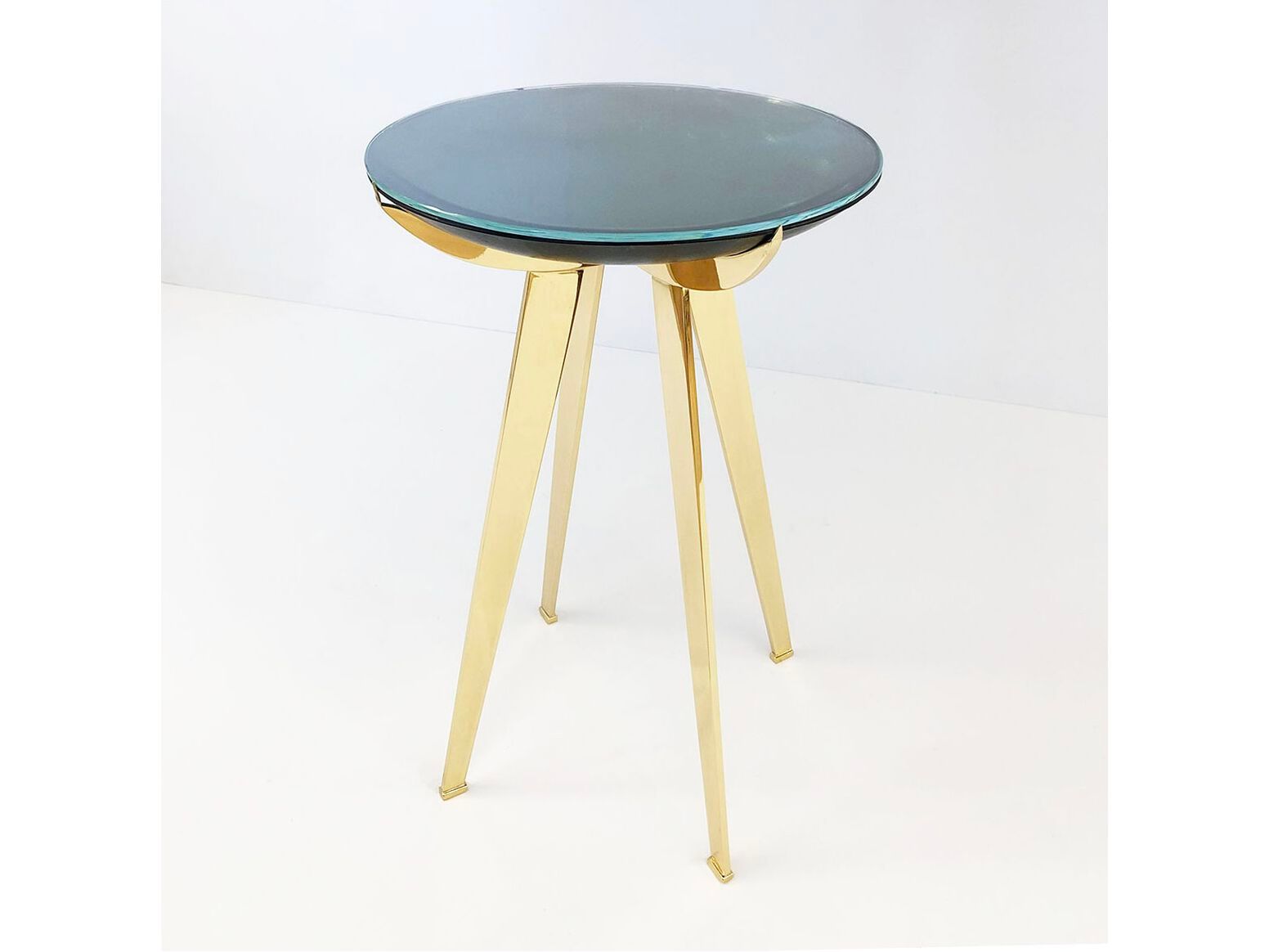 Круглый стеклянный журнальный столик GASPARE ASARO RIFLESSO ARCH-00126673