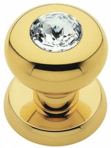 LINEA CALI' Дверная ручка из хромированной латуни с кристаллами swarovski® Elika crystal