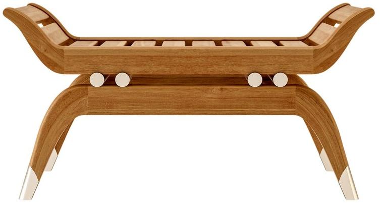 ASTELLO Садовый пуф из тика Jonquille Jq.stb.l1 - Вид №2