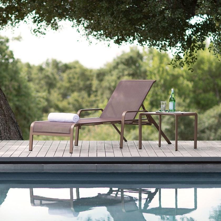 JANUS et Cie Штабелируемый раскладывающийся садовый кушетка с подлокотниками Zephyr sun-id-1411109 - Вид №4