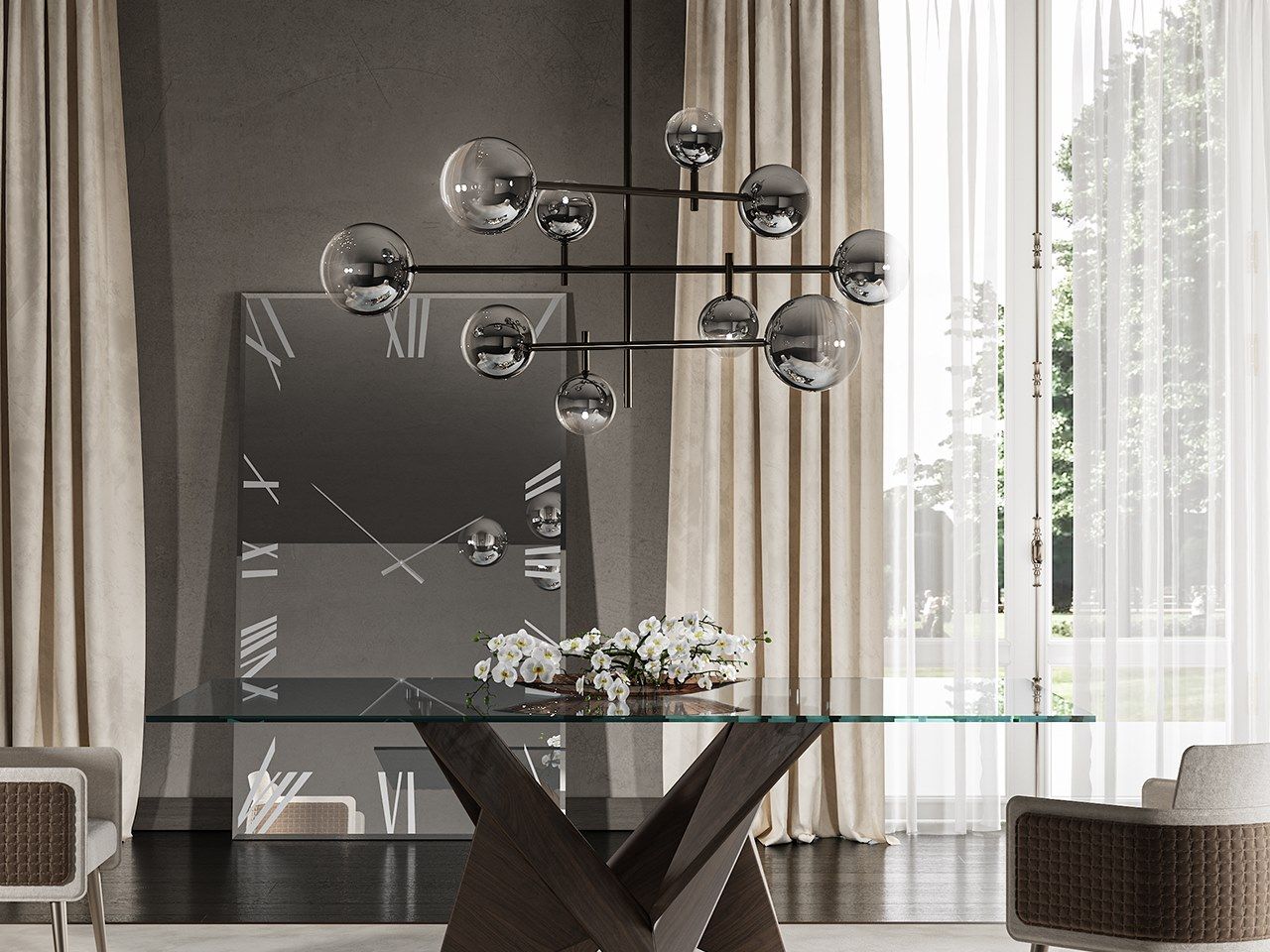 Светодиодная люстра из боросиликатного стекла REFLEX Bulles ARCH-00026598 - Вид №2