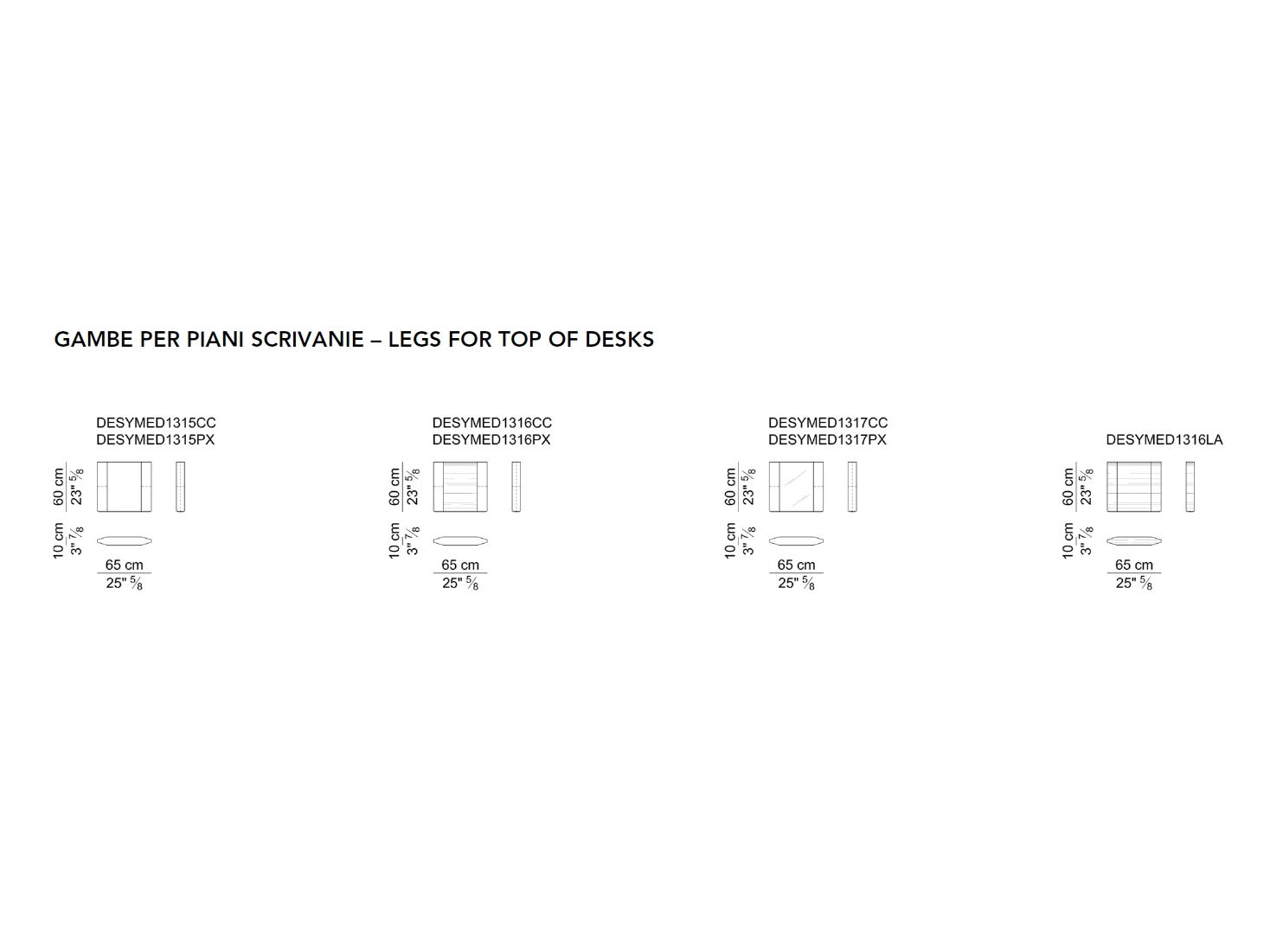 Деревянный угловой рабочий стол с ящиками i 4 Mariani De_Symetria ARCH-00044164 - Вид №14