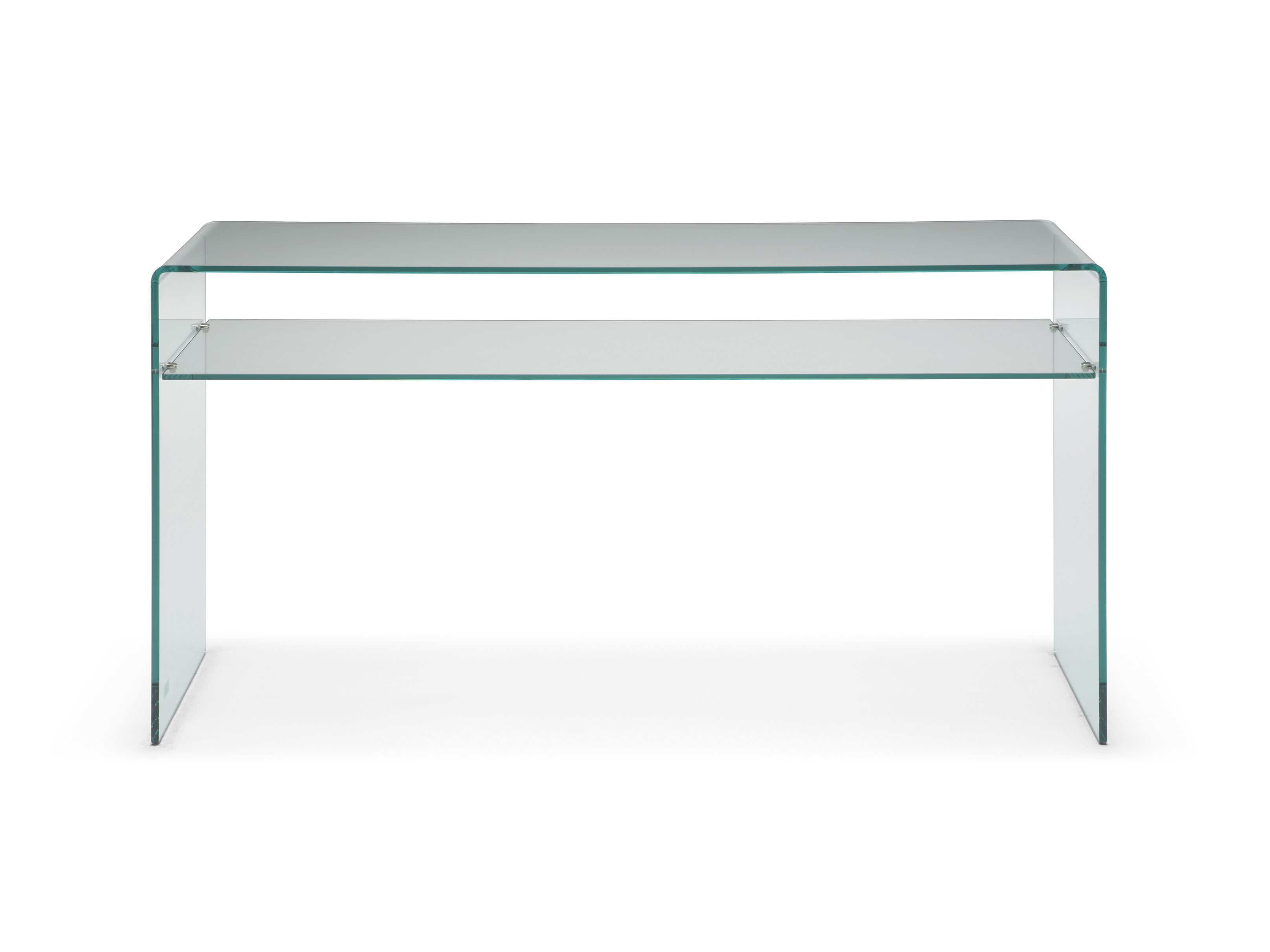 Стеклянная прямоугольная консоль с полкой Natuzzi Italia Mercury ARCH-00138508 - Вид №2