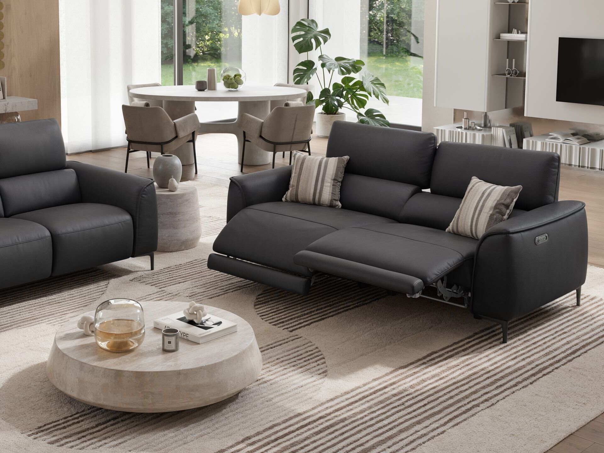 3-местный кожаный диван Sofanella Комо ARCH-00140905 - Вид №1