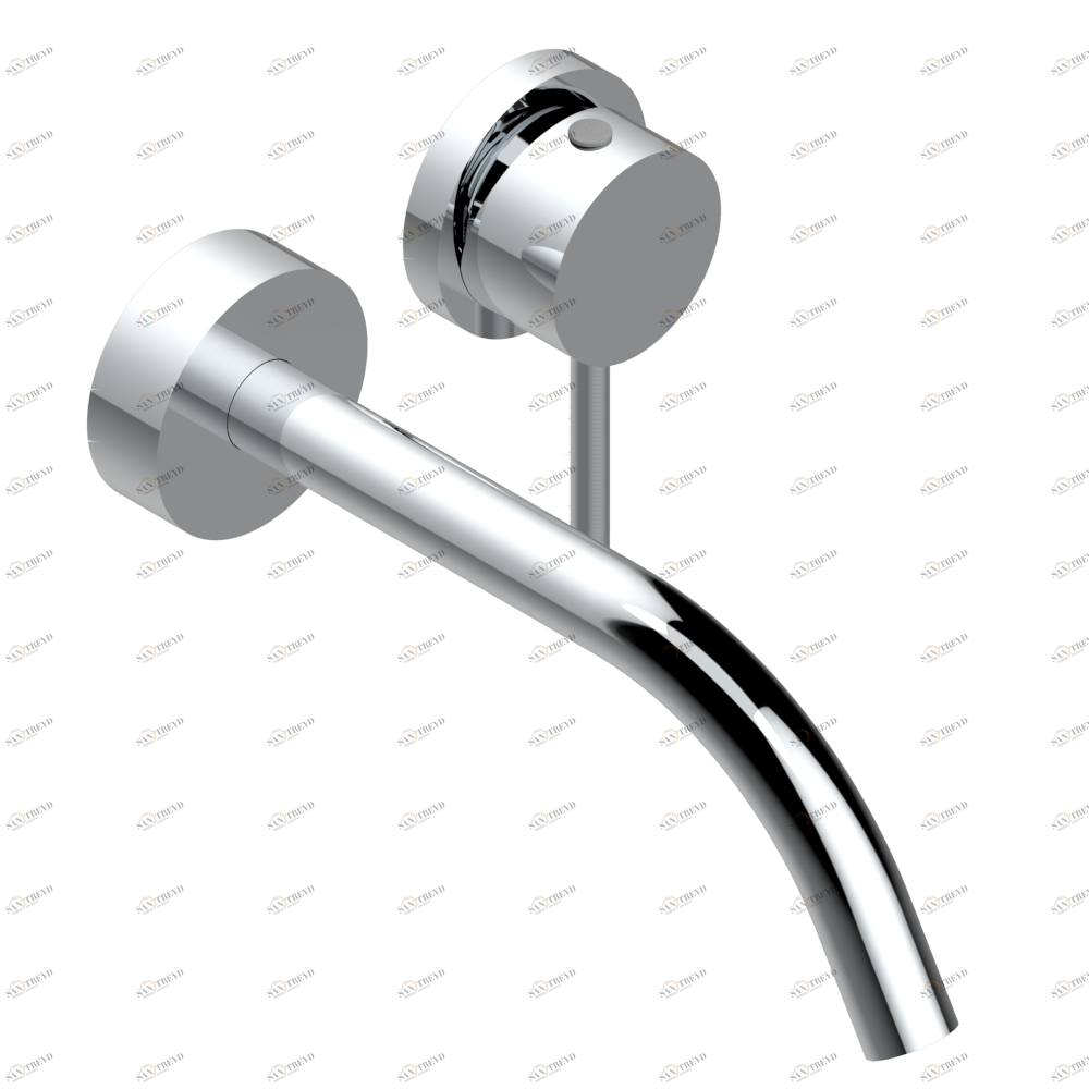 G5A-6541B Trim only for Built-in basin mixer with spout (two x 1/2'' inlets and one 1/2'' outlet), without waste Thg-paris Nano Хром G5A 6541B A02 CAT.A