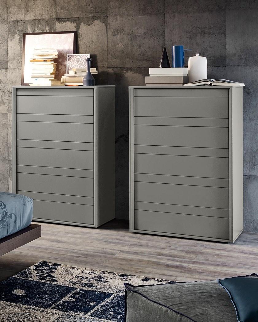 ZANETTE Комод из лакированного дерева со встроенными ручками Push sun-id-1394659 - Вид №4