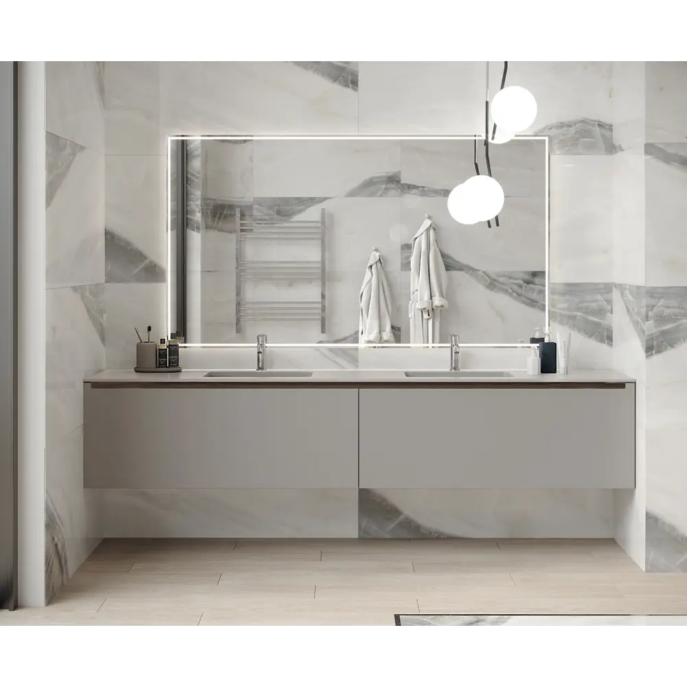 Керамогранит Laparet Onyx Sky 60x120 см 1.44 м² полированный цвет бело-серый STLM-2142186 - Вид №3