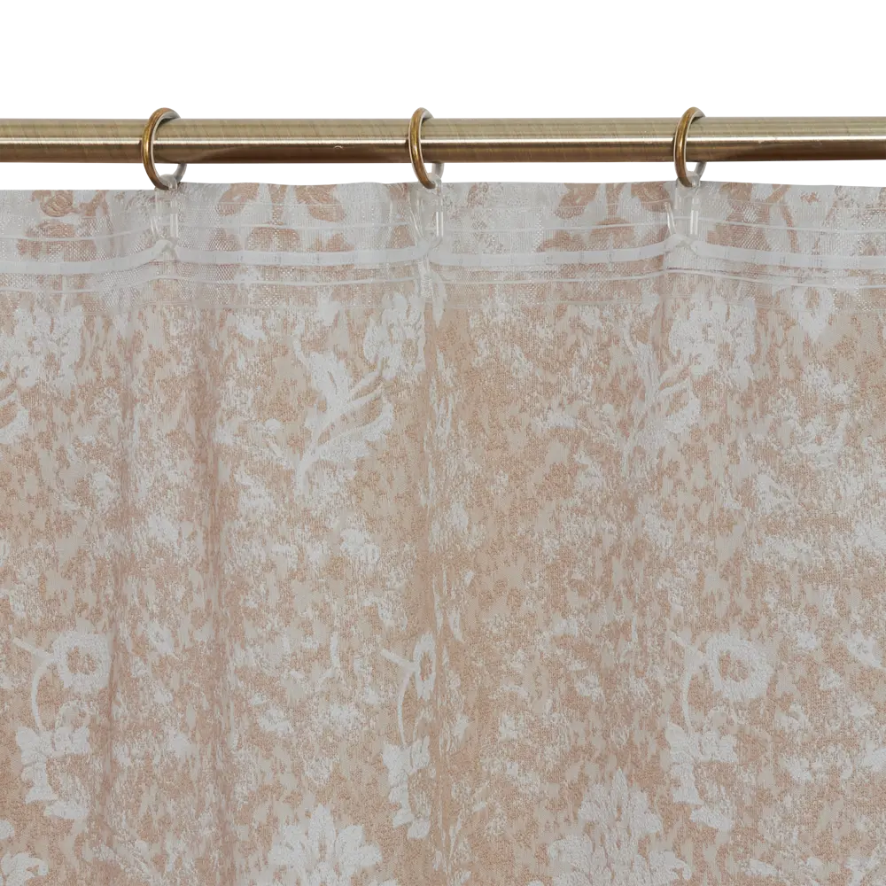 Штора на ленте Элиза 200x260 см цвет коричнево-бежевый MIAMOZA STLM-2012580 - Вид №3