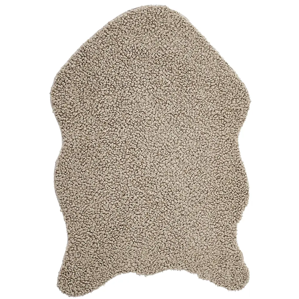 Ковер-шкура Teddy 60x90 см полиэстер цвет бежевая 89369394 STLM-2201182 Santreyd  - Вид №1