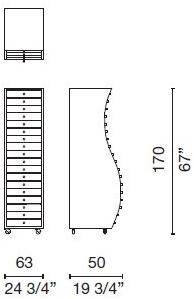 Cappellini Изогнутый комод Progetti compiuti Pc_6  - Вид №1