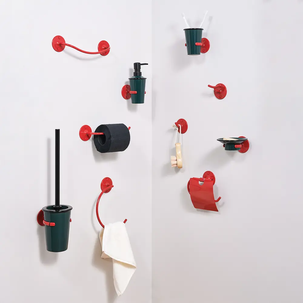 Держатель для туалетной бумаги Moroshka Trud закрытый цвет зелено-красный STLM-2097605 - Вид №4