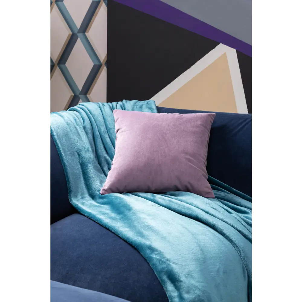 Плед Flamingo 200x220 см микрофибра цвет бирюзовый INSPIRE STLM-2087568 - Вид №6