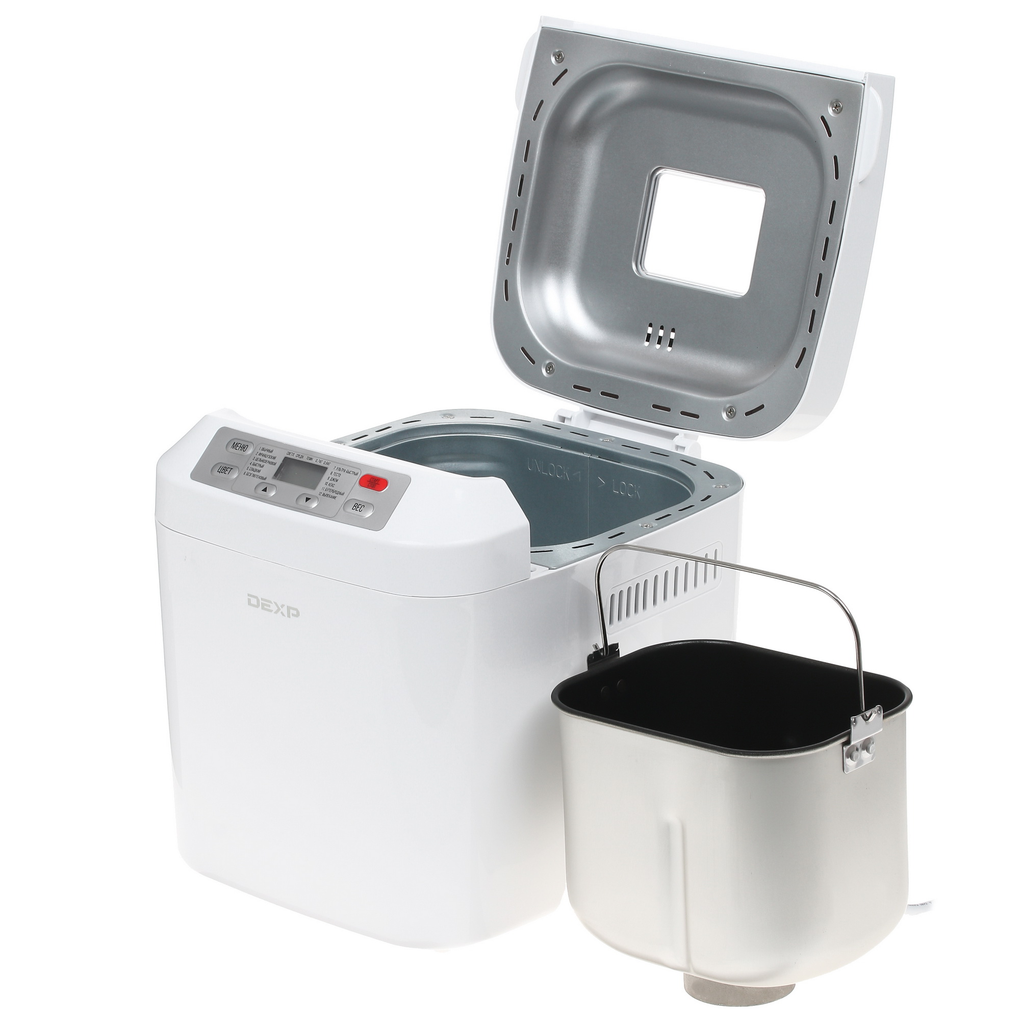 1218412 Хлебопечь DEXP BRM-1333 белый STDN-0027515 - Вид №5