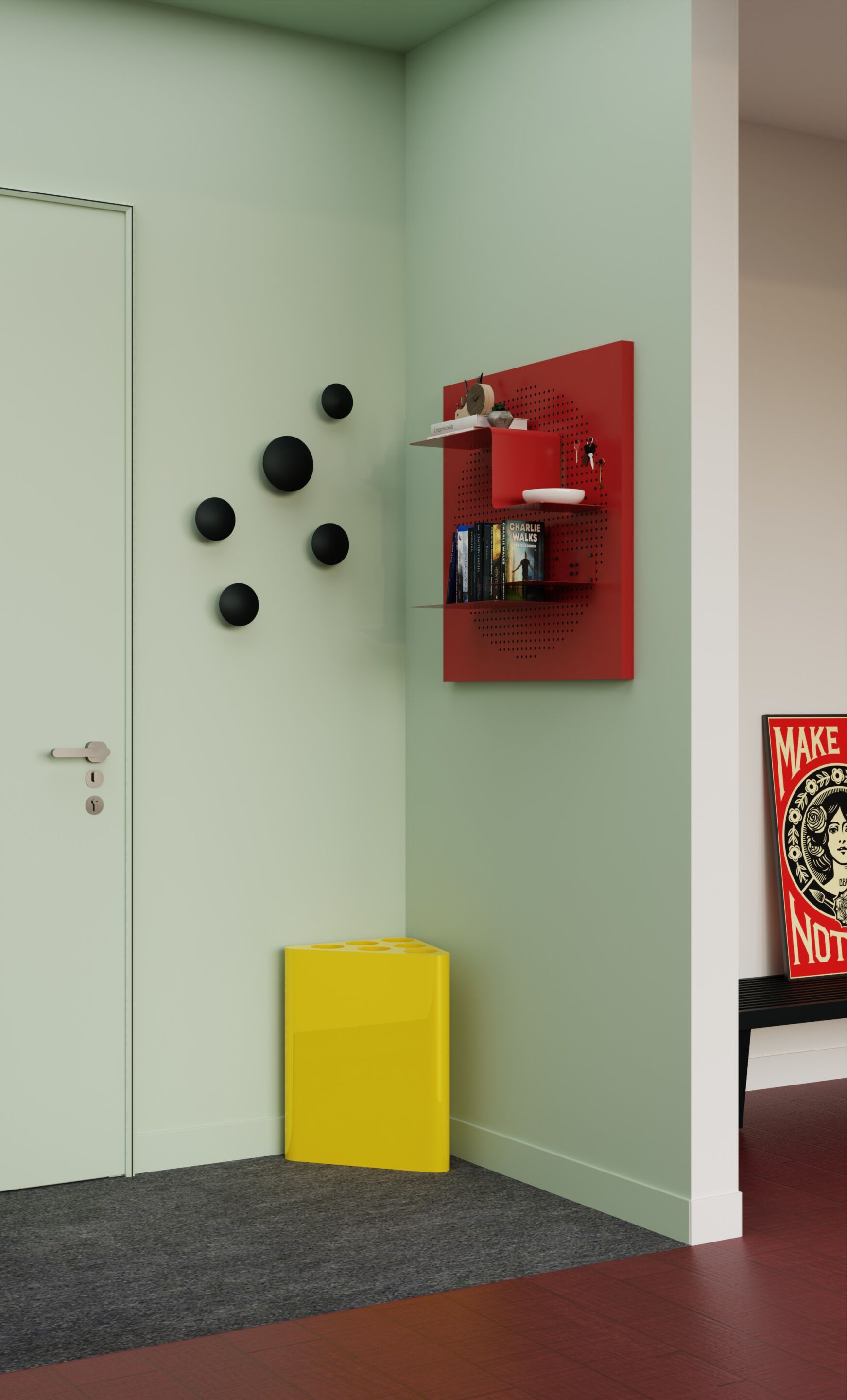 Магнитная полка из листового металла Ob-Jack Nora ARCH-00032218 - Вид №10