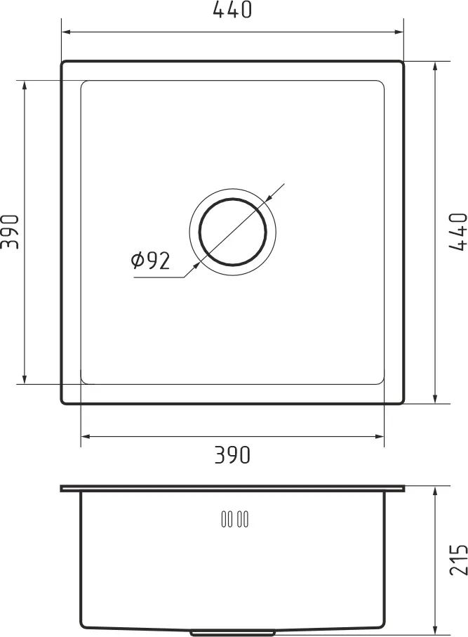 Кухонная мойка Нержавеющая сталь METAL S597 GranFest 4444-S597 - Вид №1