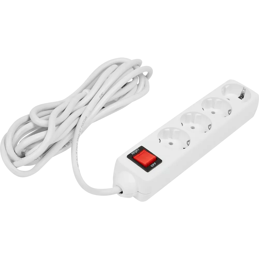 Сетевой фильтр ЗАЩИТА ПРО с 4 розетками и защитой от перегрузок 82741285 STLM-0035249 - Вид №1