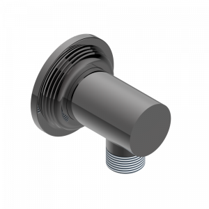 U9K-53E Вывод 1/2" встраиваемый в стену Thg-paris Grand central с металлическими ручками-крестиками Matt graphite PVD